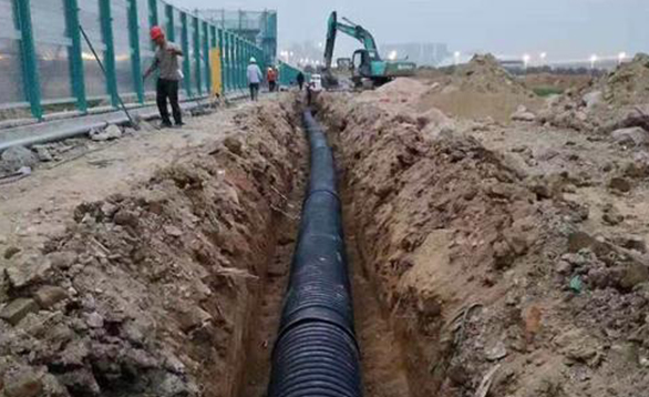 湖北2019年HDPE双壁波纹管排水施工项目